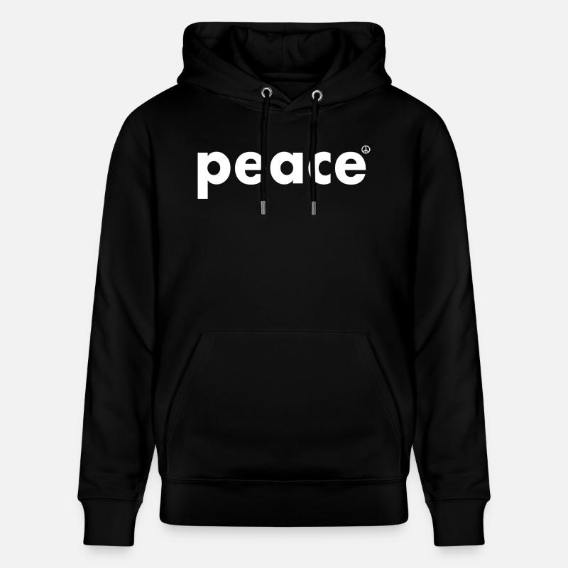 Peace - Stanley/Stella Unisex Bio-Hoodie CRUISER  - Schwarz