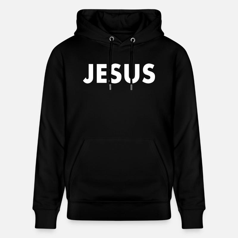 Jesus - Stanley/Stella Unisex Bio-Hoodie CRUISER  - Schwarz
