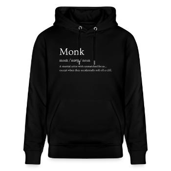 Mönch - Stanley/Stella Unisex Bio-Hoodie CRUISER  - Schwarz - Vorne - Alina (178cm) & Michal (187cm)