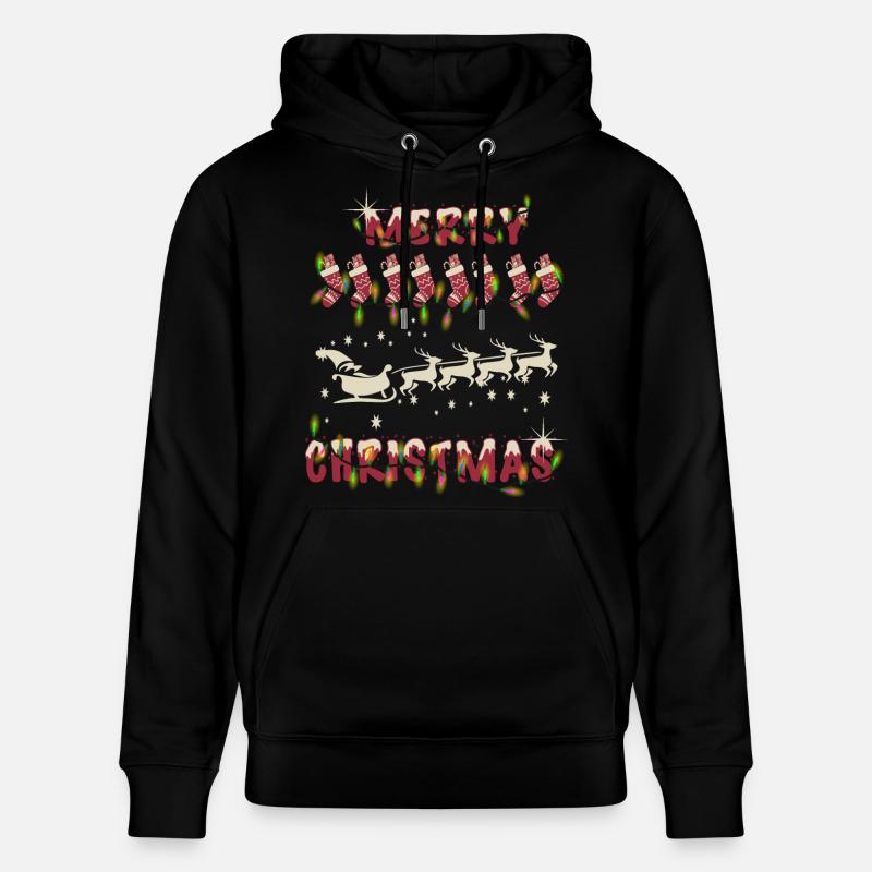 Père Noël - Sweat à capuche bio CRUISER Stanley/Stella Unisexe - noir