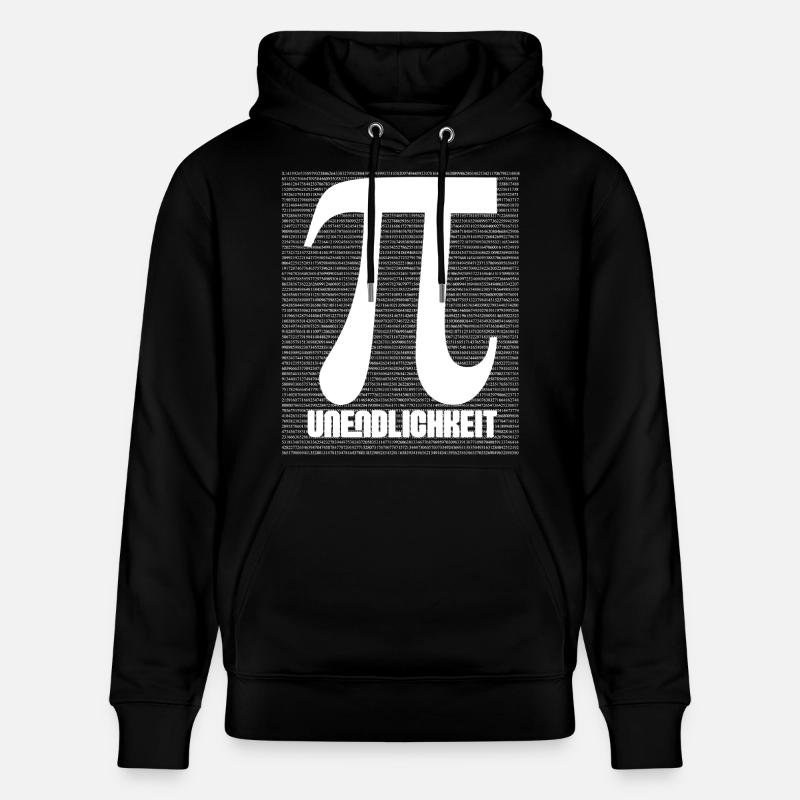 Pi Symbol Pattern Nerd - Stanley/Stella CRUISER Unisex Organic Hoodie - black