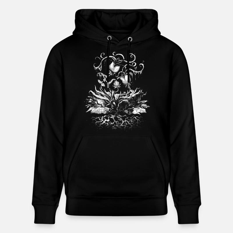 Faim botanique - Sweat à capuche bio CRUISER Stanley/Stella Unisexe - noir