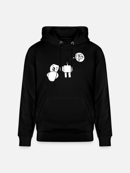 Robo Love - Stanley/Stella CRUISER Unisex Organic Hoodie - black