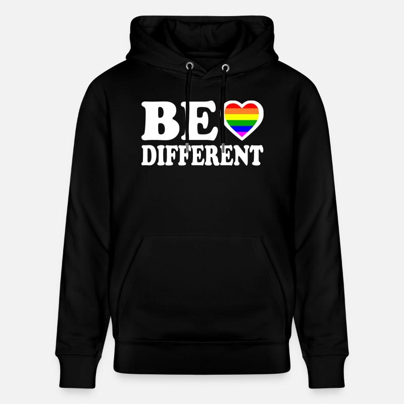 Be different - Stanley/Stella Unisex Bio-Hoodie CRUISER  - Schwarz
