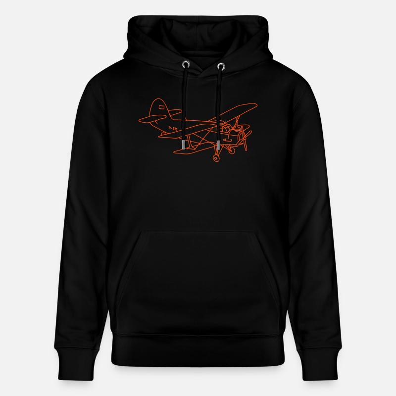 Biplan (avion) - Sweat à capuche bio CRUISER Stanley/Stella Unisexe - noir