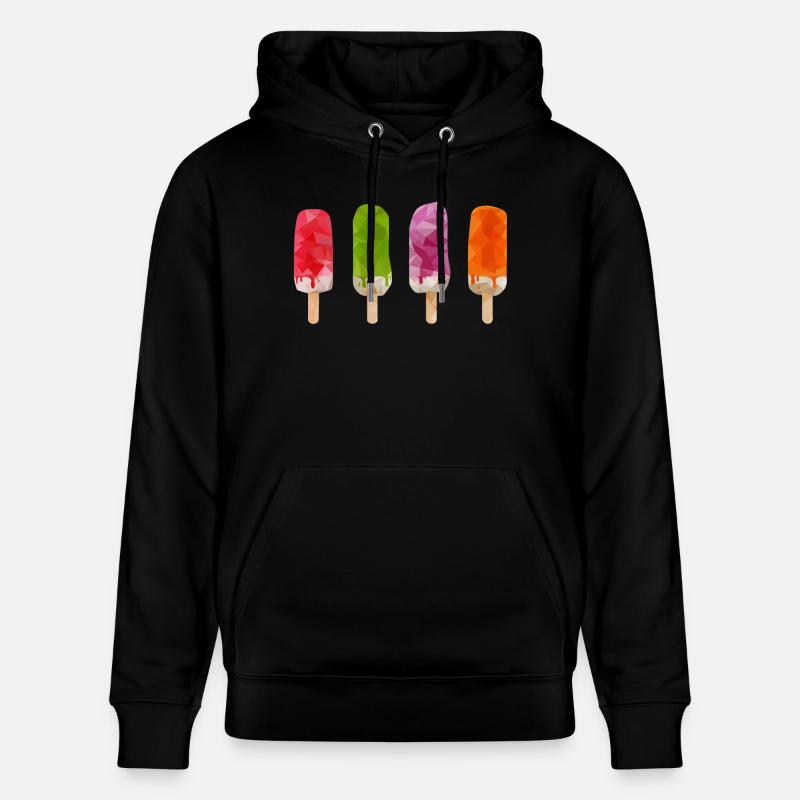 Low Poly Popsicle - Sweat à capuche bio CRUISER Stanley/Stella Unisexe - noir