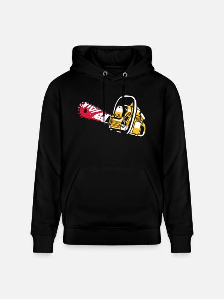 Chainsaw Partnershirt - Papa - Stanley/Stella CRUISER Unisex Organic Hoodie - black