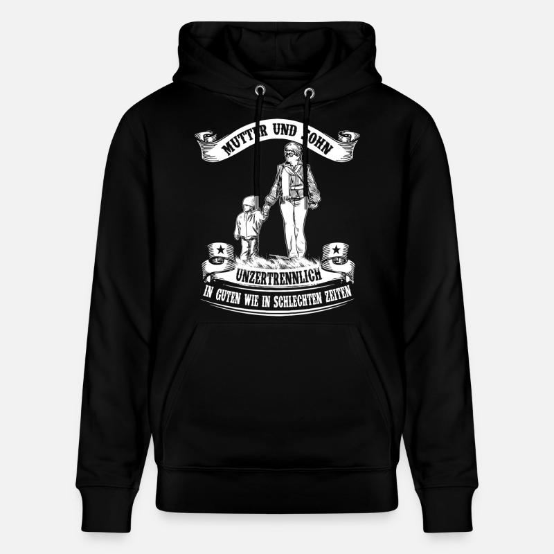 Mère et fils - inséparables - Sweat à capuche bio CRUISER Stanley/Stella Unisexe - noir