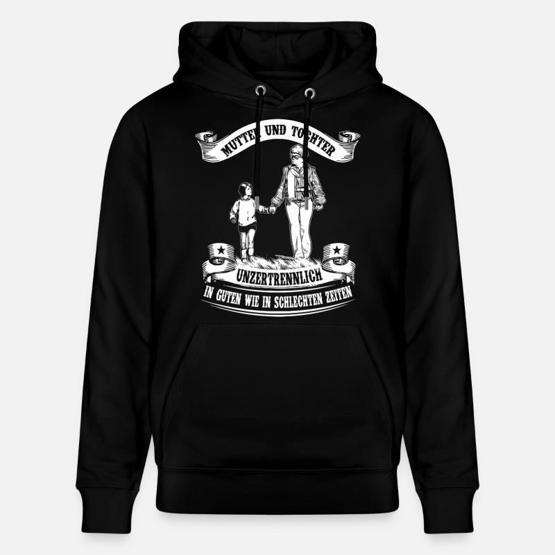 Mère et fille - inséparable - Sweat à capuche bio CRUISER Stanley/Stella Unisexe - noir