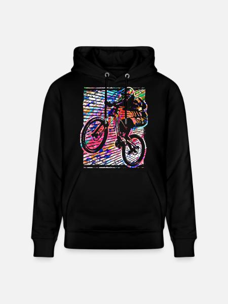 Mountain bike | Mountain bikers | Mountain biking | MTB - Stanley/Stella CRUISER Unisex Organic Hoodie - black