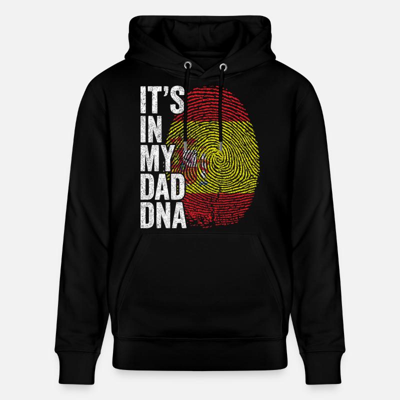 Drapeau Espagne Empreinte Papa Espagnol - Sweat à capuche bio CRUISER Stanley/Stella Unisexe - noir