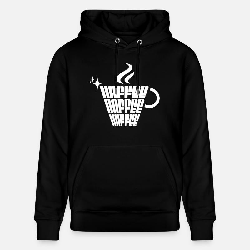 Café Café Café - Sweat à capuche bio CRUISER Stanley/Stella Unisexe - noir