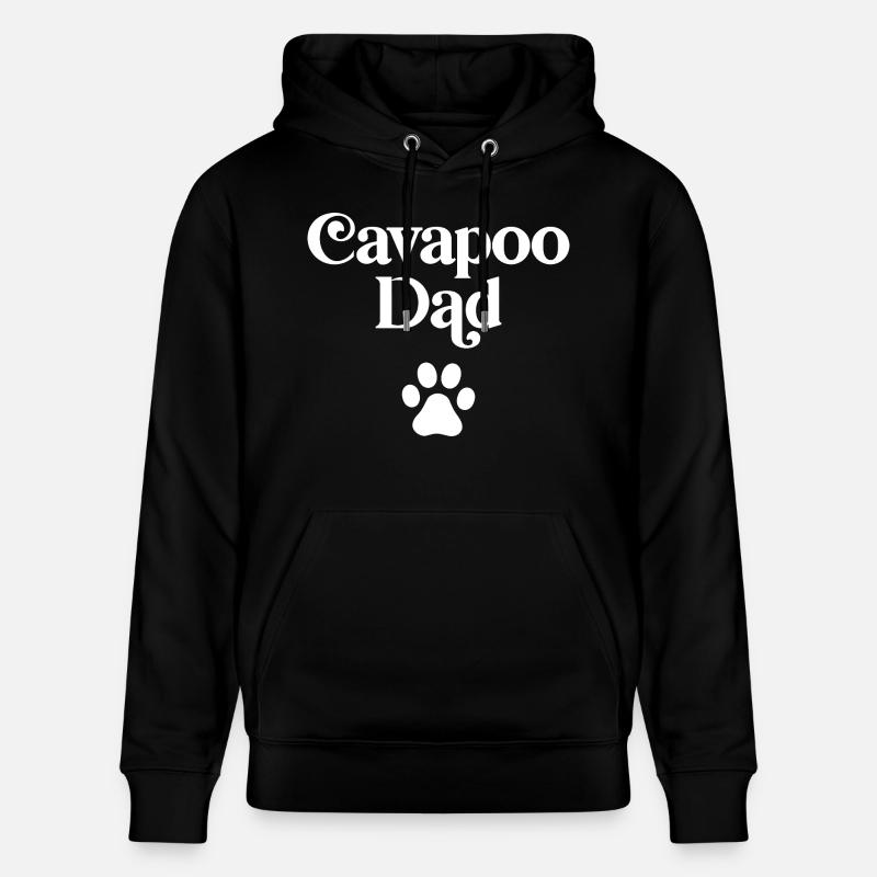 Papa Cavapoo - Sweat à capuche bio CRUISER Stanley/Stella Unisexe - noir