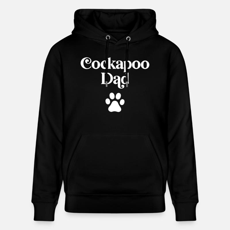 Cockapoo Dad - Stanley/Stella CRUISER Unisex Organic Hoodie - black