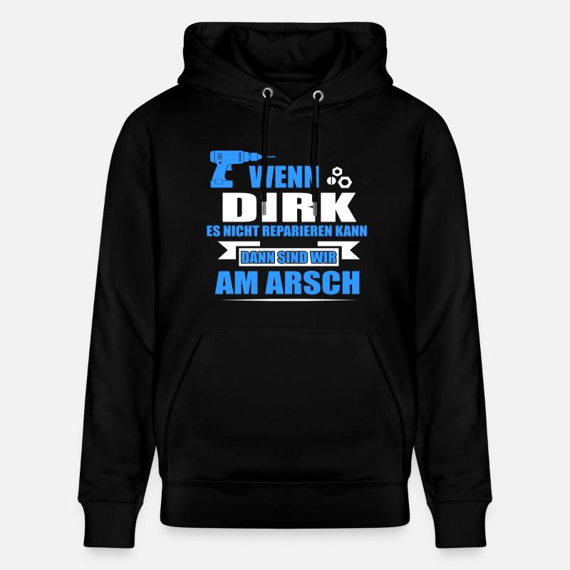 DIRK-Geschenk - Stanley/Stella Unisex Bio-Hoodie CRUISER  - Schwarz