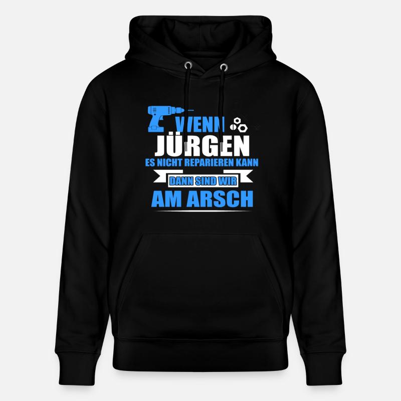 JÜRGEN -Geschenk - Stanley/Stella Unisex Bio-Hoodie CRUISER  - Schwarz