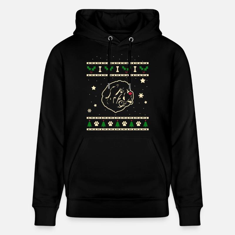 Terre-Neuve-cadeau de Noël - Sweat à capuche bio CRUISER Stanley/Stella Unisexe - noir