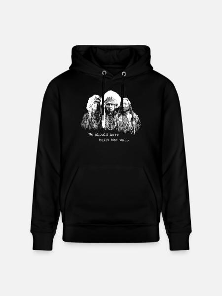 Immigration, Immigrant, Indian, USA, America - Stanley/Stella CRUISER Unisex Organic Hoodie - black