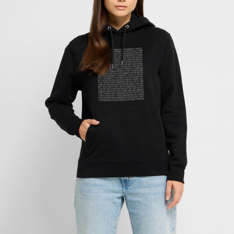 Binary code logo Stanley/Stella CRUISER Unisex Organic Hoodie