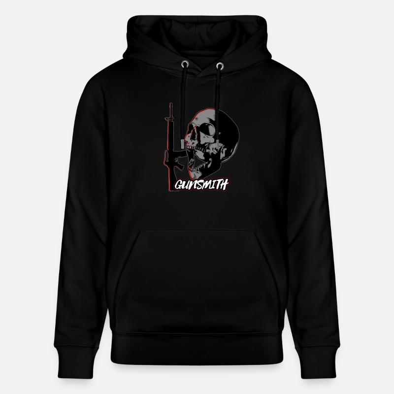 Conception de crâne d’armurier - Sweat à capuche bio CRUISER Stanley/Stella Unisexe - noir