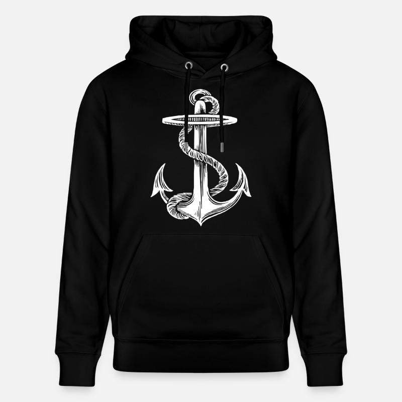 Conception d'ancre - Sweat à capuche bio CRUISER Stanley/Stella Unisexe - noir