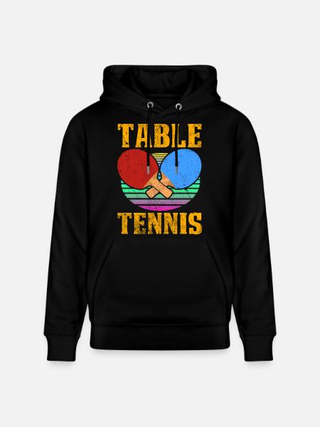 Table Tennis Lover Graphic - Stanley/Stella CRUISER Unisex Organic Hoodie - black