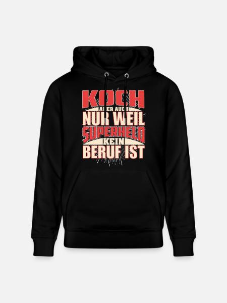 Koch Superheld - Stanley/Stella Unisex Bio-Hoodie CRUISER  - Schwarz