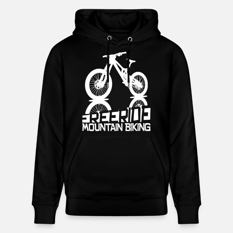 Liberté et adrénaline – VTT Freeride - Sweat à capuche bio CRUISER Stanley/Stella Unisexe - noir