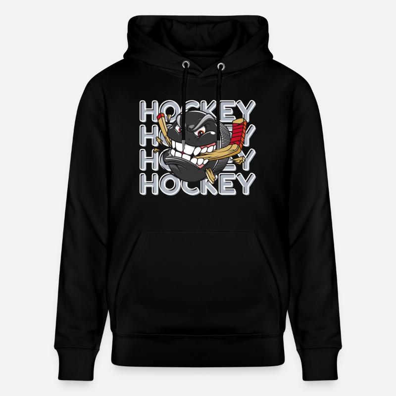 Rondelle de hockey Wild - Sweat à capuche bio CRUISER Stanley/Stella Unisexe - noir