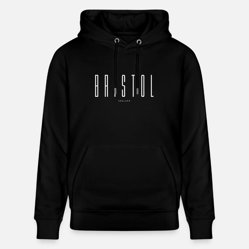 Lettrage Bristol - Sweat à capuche bio CRUISER Stanley/Stella Unisexe - noir