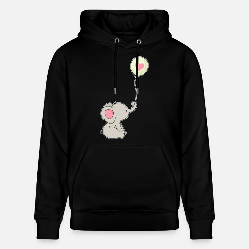 Ballon éléphant - Sweat à capuche bio CRUISER Stanley/Stella Unisexe - noir