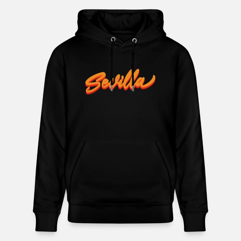 Sevilla Gradient Script Logo - Sweat à capuche bio CRUISER Stanley/Stella Unisexe - noir