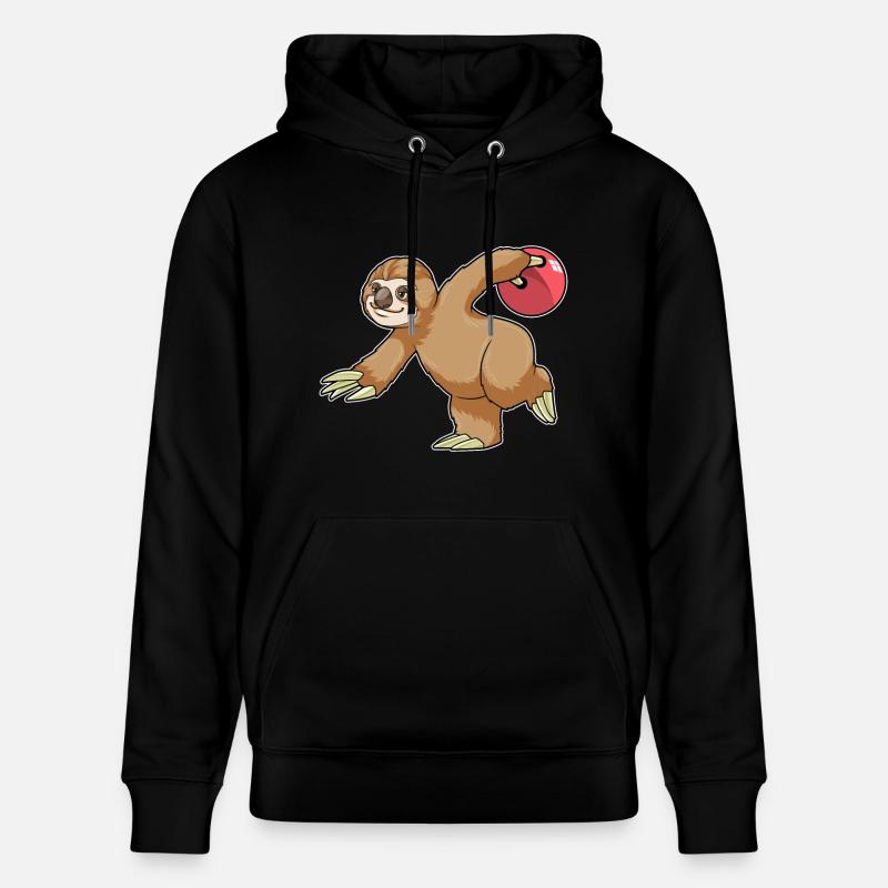 Faultier Bowling Bowlingkugel - Stanley/Stella Unisex Bio-Hoodie CRUISER  - Schwarz