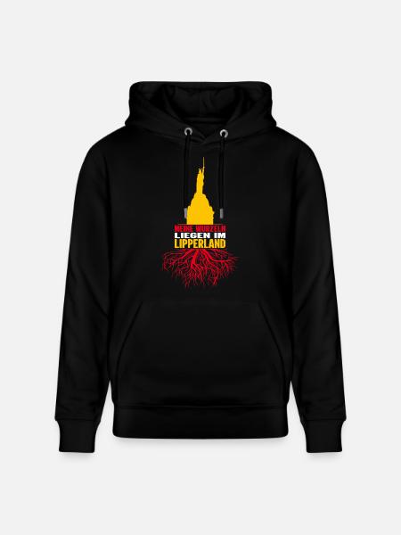 Lippe Lipperland Hermannsdenkmal Kreis Lippe - Stanley/Stella Unisex Bio-Hoodie CRUISER  - Schwarz