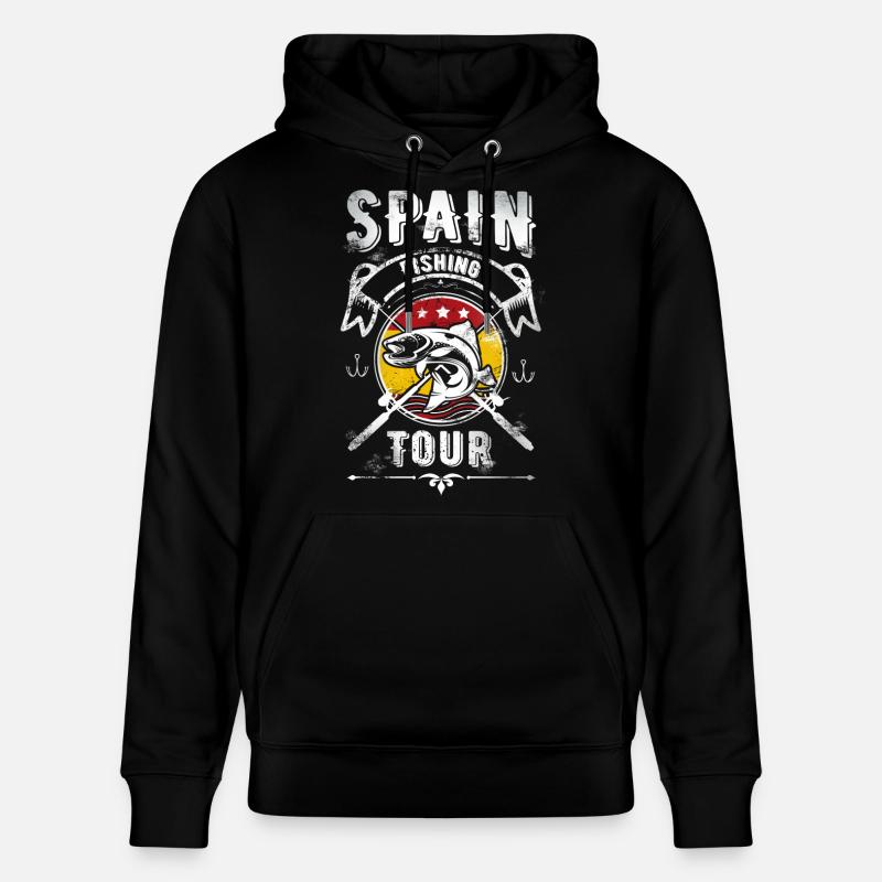 Espagne Pêche Tour - Sweat à capuche bio CRUISER Stanley/Stella Unisexe - noir