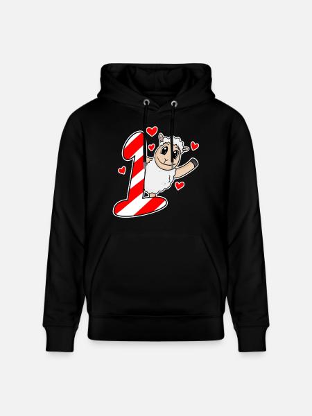 I am 1 - 1st birthday - Stanley/Stella CRUISER Unisex Organic Hoodie - black