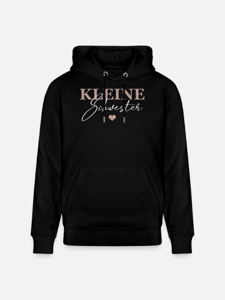 Kleine Schwester - Stanley/Stella Unisex Bio-Hoodie CRUISER  - Schwarz