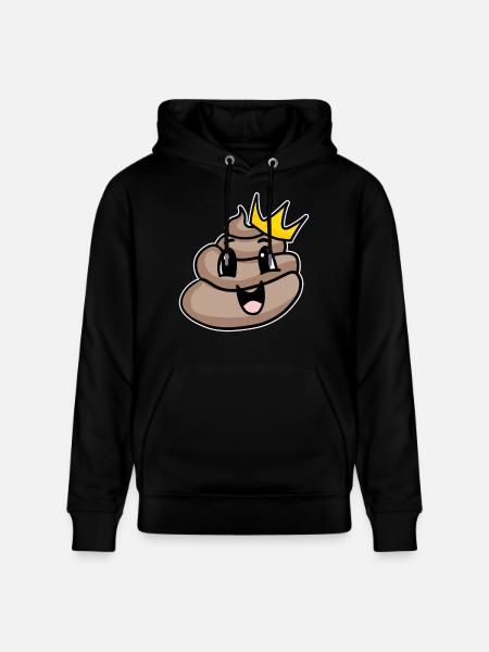 Poop King - Stanley/Stella CRUISER Unisex Organic Hoodie - black