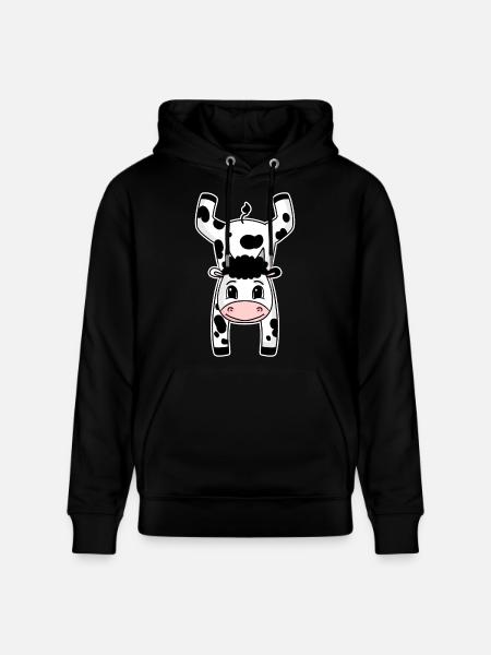 Gymnastics Sport Handstand Cow - Stanley/Stella CRUISER Unisex Organic Hoodie - black