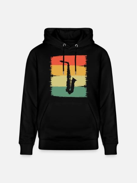 Saxophon - Stanley/Stella Unisex Bio-Hoodie CRUISER - Schwarz