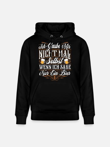Lustiger Bier Spruch - Stanley/Stella Unisex Bio-Hoodie CRUISER  - Schwarz