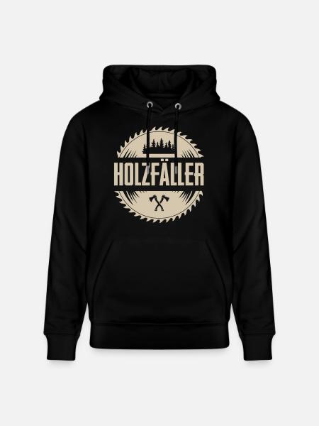 Holzfäller - Stanley/Stella Unisex Bio-Hoodie CRUISER  - Schwarz