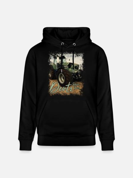 Deutz Traktor Kraftpaket - Traktor Power Pack - Stanley/Stella CRUISER økologisk unisex-hoodie - sort