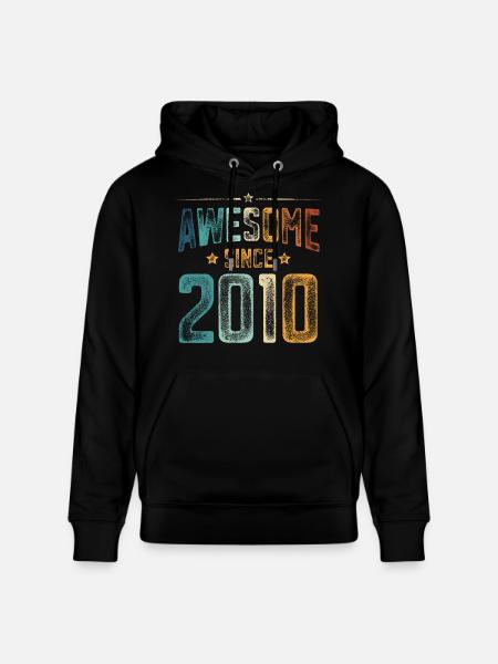 2010 Naissance Année de naissance - Sweat à capuche bio CRUISER Stanley/Stella Unisexe - noir
