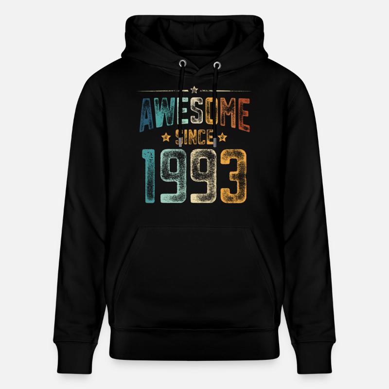 1993 Naissance Année de naissance - Sweat à capuche bio CRUISER Stanley/Stella Unisexe - noir