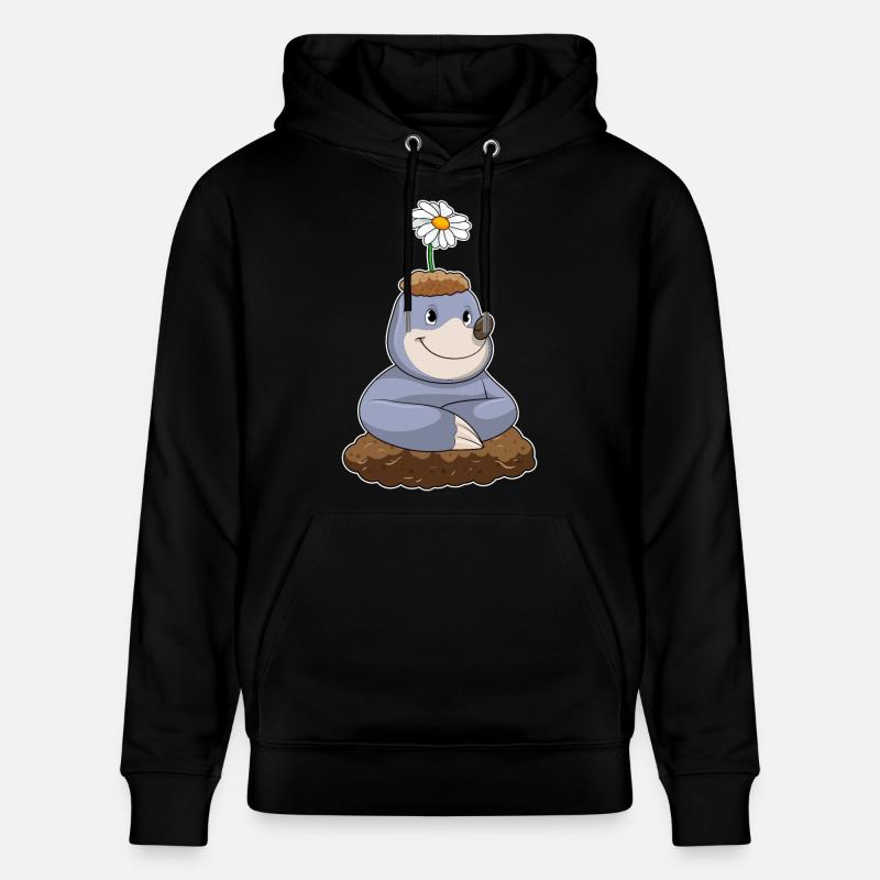Maulwurf Gänseblümchen - Stanley/Stella Unisex Bio-Hoodie CRUISER - Schwarz