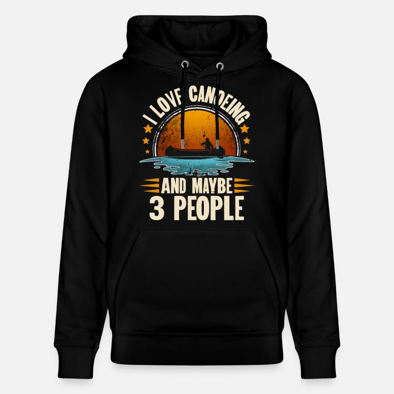 Canoë Canoë Canoë - Sweat à capuche bio CRUISER Stanley/Stella Unisexe - noir