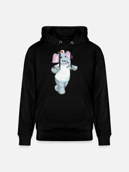 Médecine infirmière éléphant - Sweat à capuche bio CRUISER Stanley/Stella Unisexe - noir