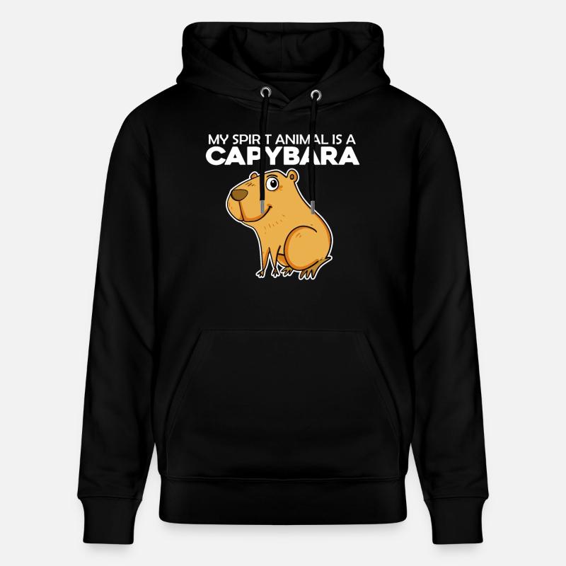 Capybara Wasserschwein - Sweat à capuche bio CRUISER Stanley/Stella Unisexe - noir