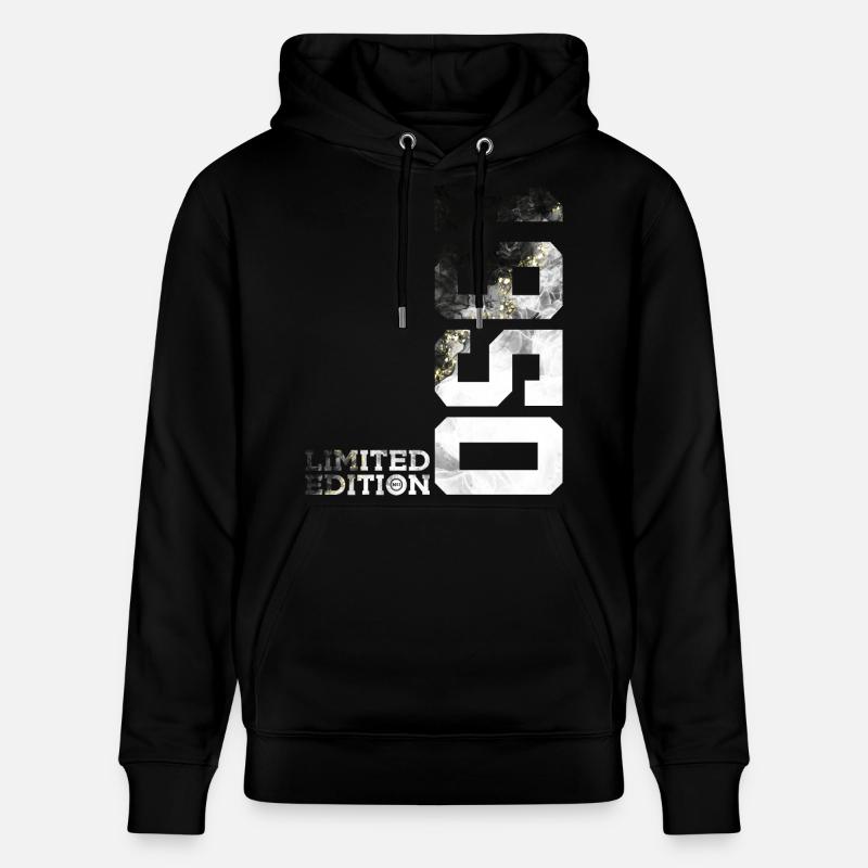 76E ANNIVERSAIRE ÉDITION LIMITÉE 1950 - Sweat à capuche bio CRUISER Stanley/Stella Unisexe - noir